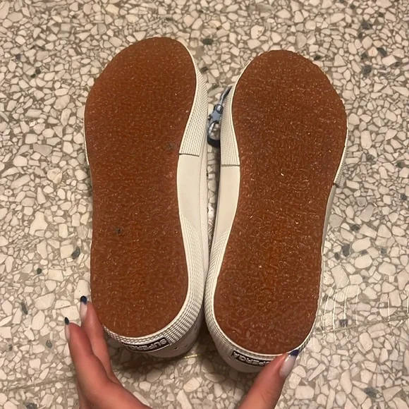 Nwt superga star white sneakers 39.5 - Picture 4 of 7